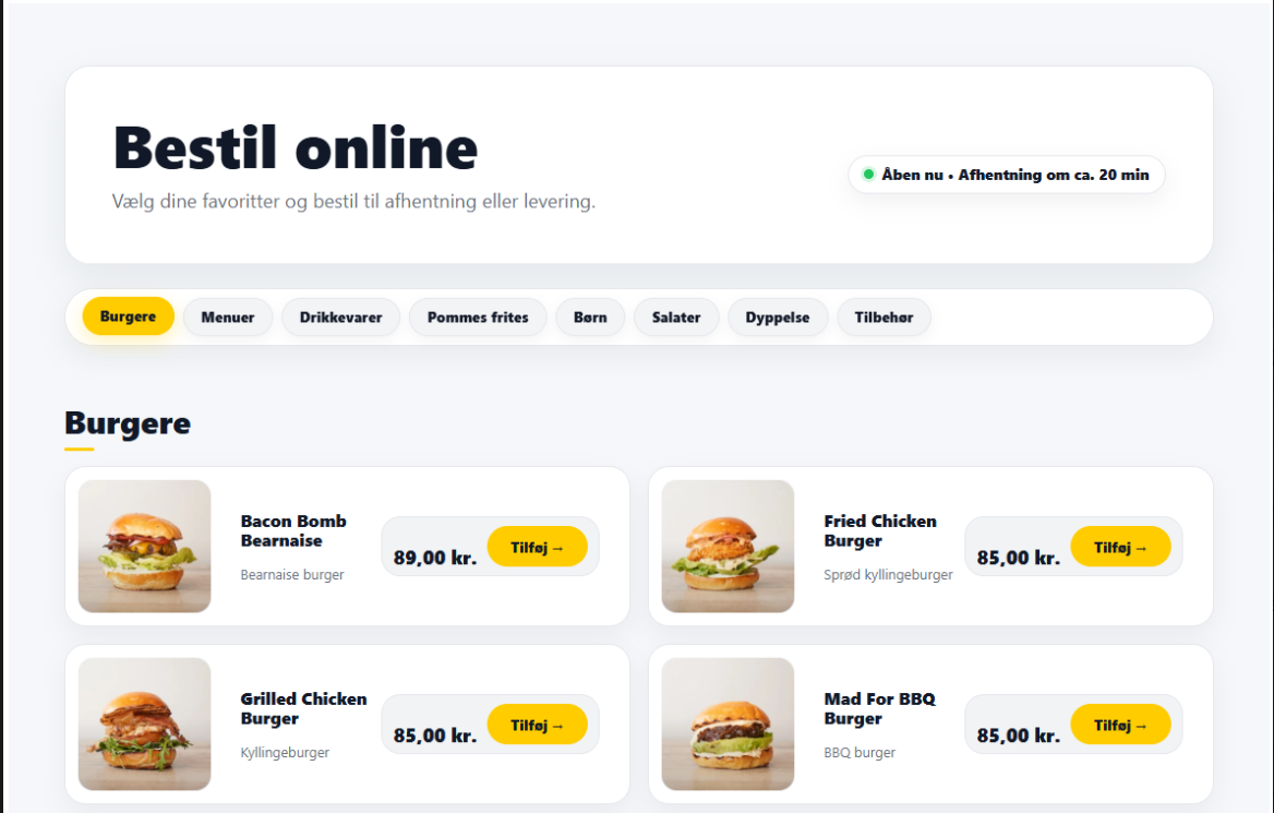 TakeawayBoost restaurant online ordering interface